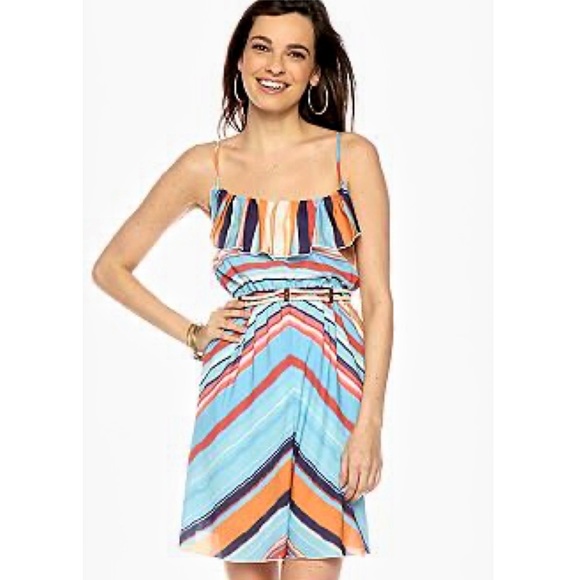 Sequin Hearts Dresses & Skirts - Sequin Hearts Retro Striped Dress sz S